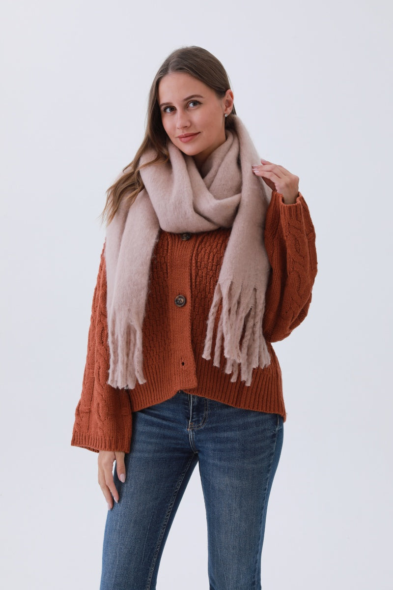 Classic Tassel Knit Scarf – Bestselling Winter Essential❄️✨ Leto Collection