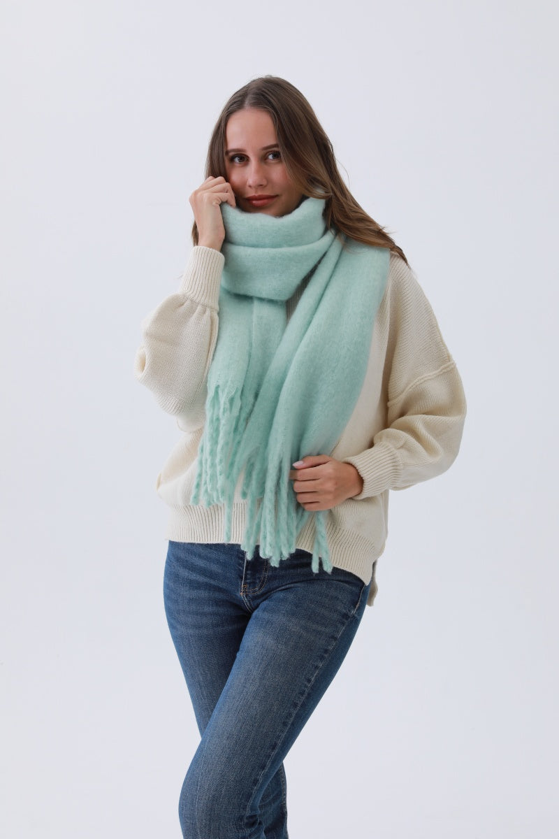 Classic Tassel Knit Scarf – Bestselling Winter Essential❄️✨ Leto Collection