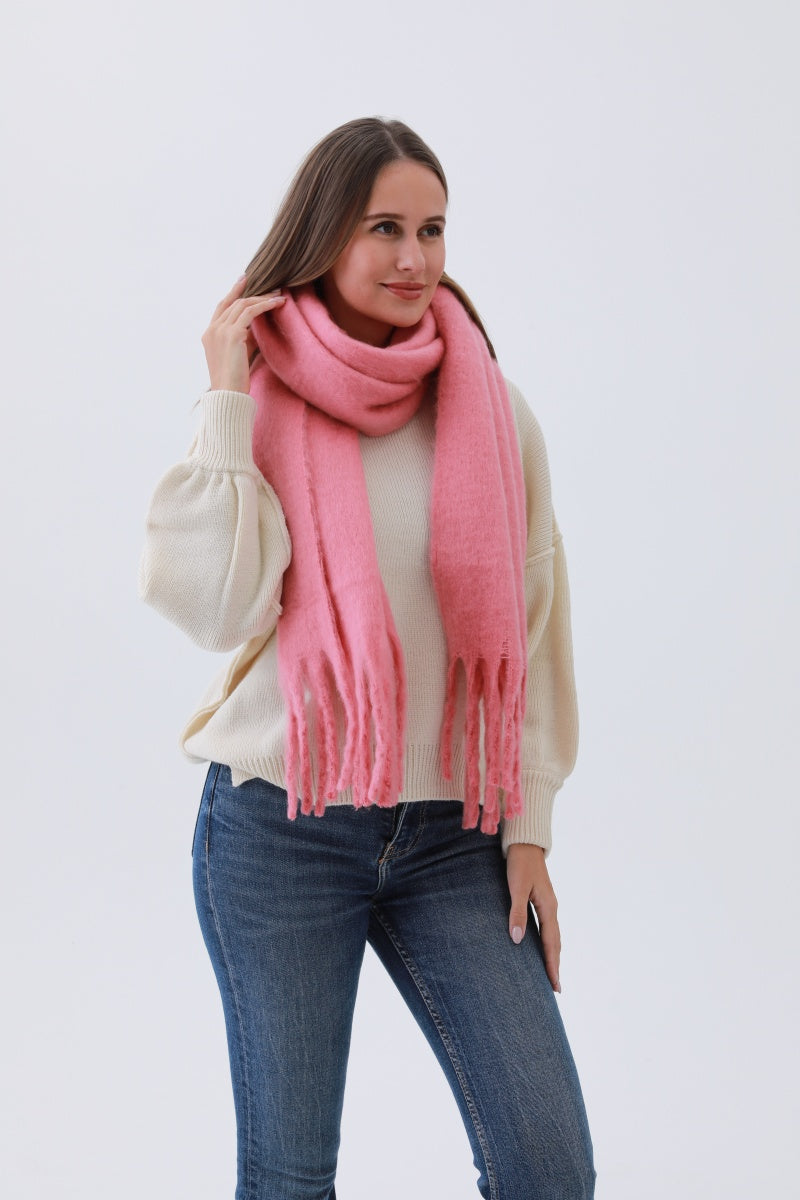 Classic Tassel Knit Scarf – Bestselling Winter Essential❄️✨ Leto Collection