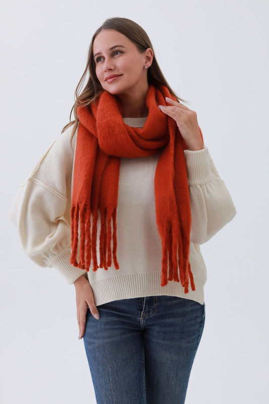 Classic Tassel Knit Scarf – Bestselling Winter Essential❄️✨ Leto Collection