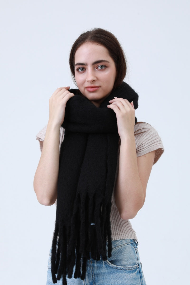 Classic Tassel Knit Scarf – Bestselling Winter Essential❄️✨ Leto Collection
