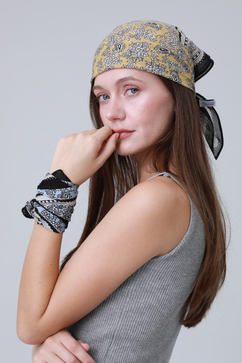 Printed Bandana Set – Versatile Headscarf & Neck Wrap for Women Leto Collection