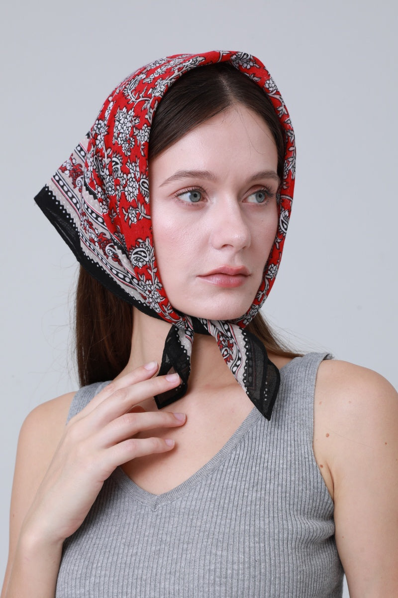 Printed Bandana Set – Versatile Headscarf & Neck Wrap for Women Leto Collection
