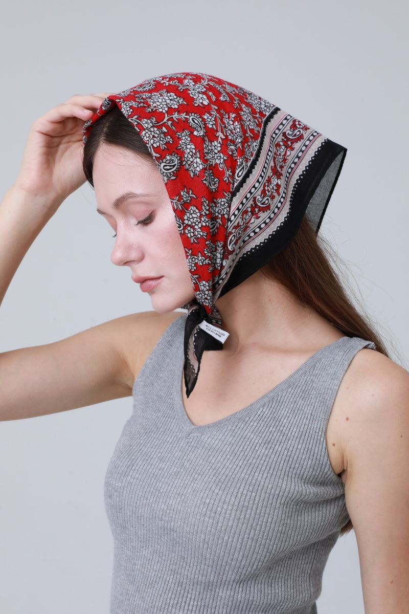 Printed Bandana Set – Versatile Headscarf & Neck Wrap for Women Leto Collection