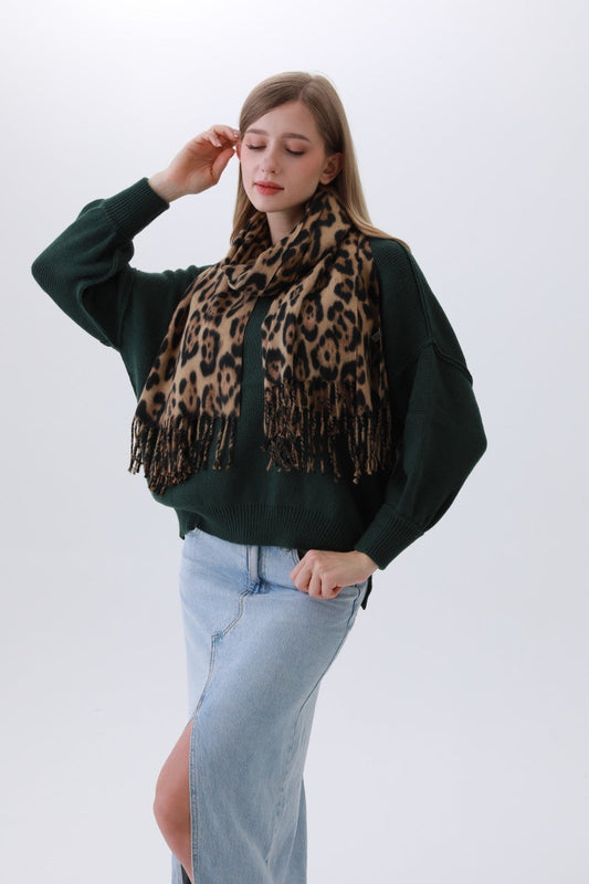 Timeless Leopard Scarf – Classic Animal Print Staple 🐆🧣 Leto Collection