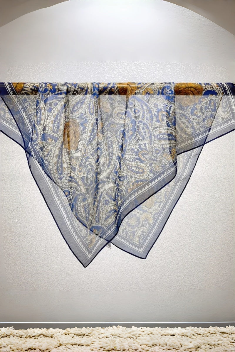 Classic Boho Print Bandana – Lightweight Spring & Summer Style 🌼🧣 Leto Collection
