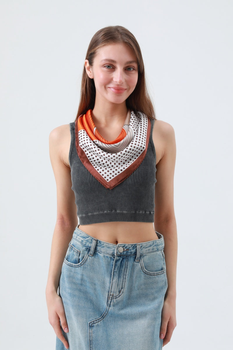 Delicate Polka Dot Neck Scarf – Soft & Airy Summer Essential 🌼 Leto Collection