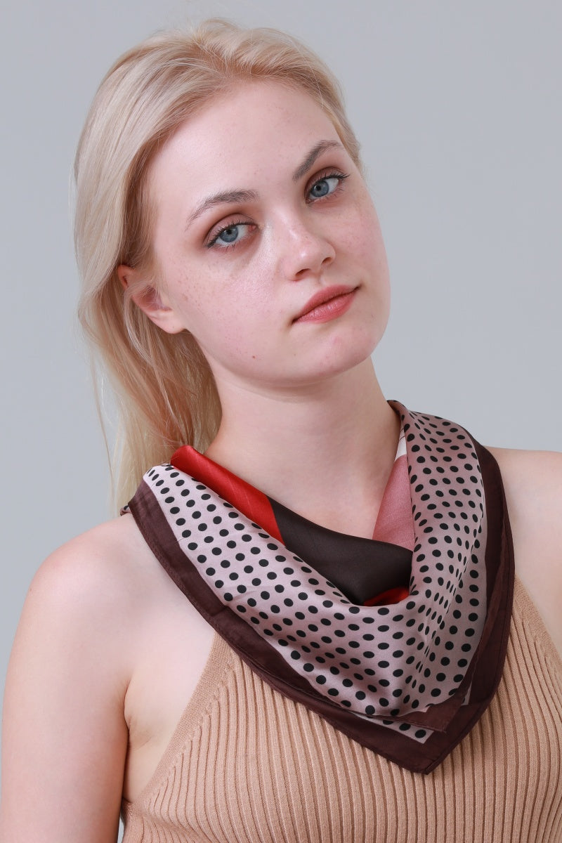 Delicate Polka Dot Neck Scarf – Soft & Airy Summer Essential 🌼 Leto Collection