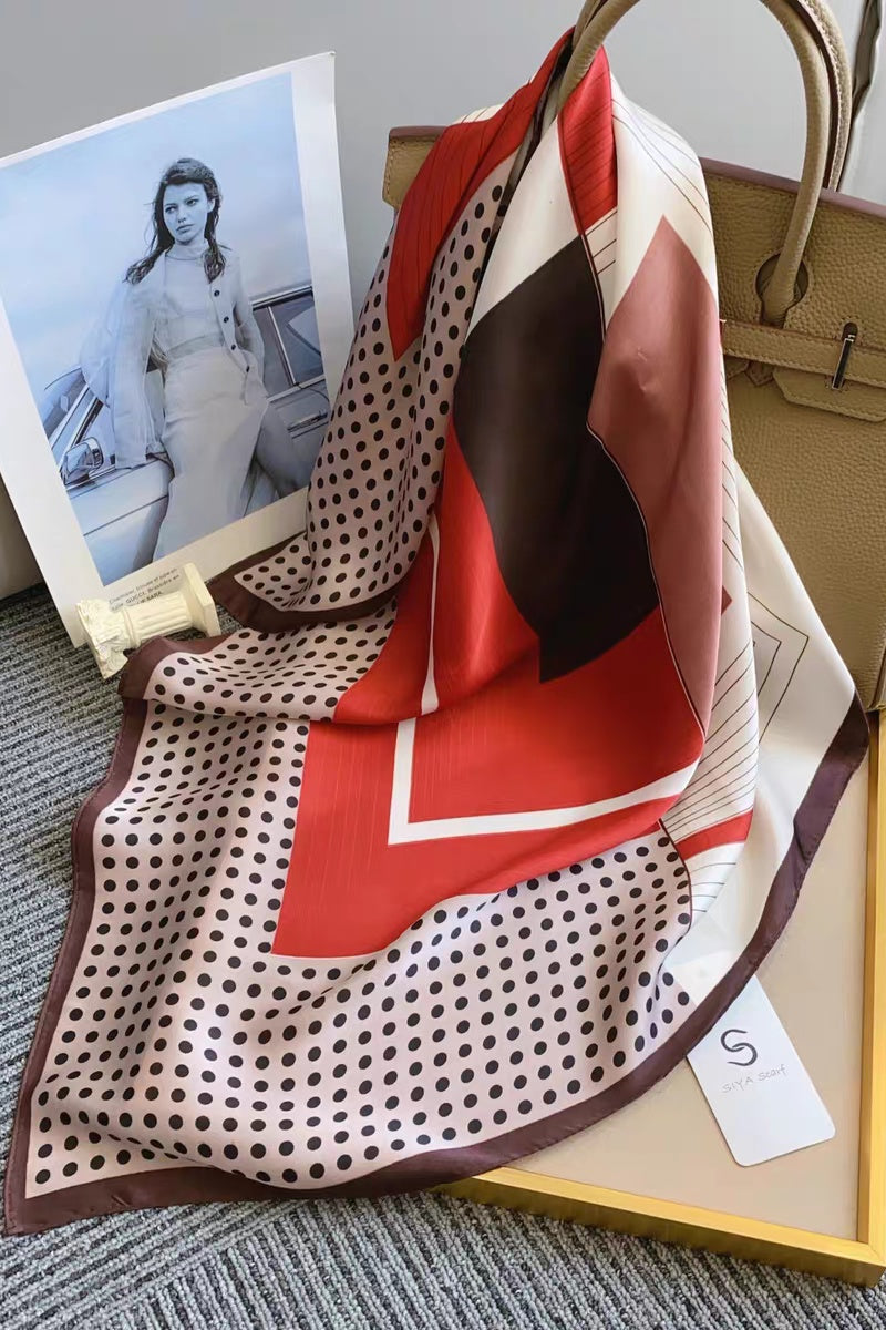 Delicate Polka Dot Neck Scarf – Soft & Airy Summer Essential 🌼 Leto Collection