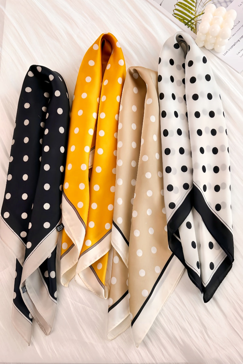 New Stylish Polka Dot Bandana Set – Spring Summer Scarf Collection ⚪ Leto Collection