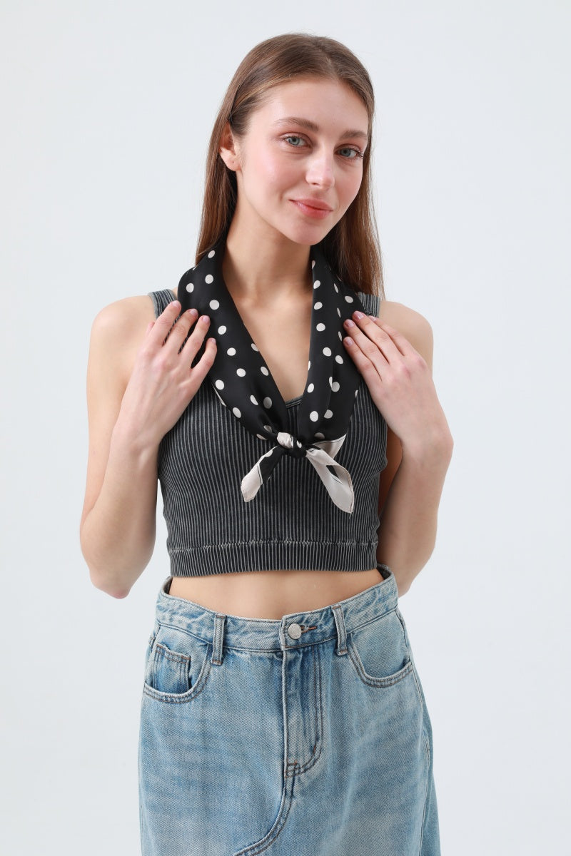 New Stylish Polka Dot Bandana Set – Spring Summer Scarf Collection ⚪ Leto Collection