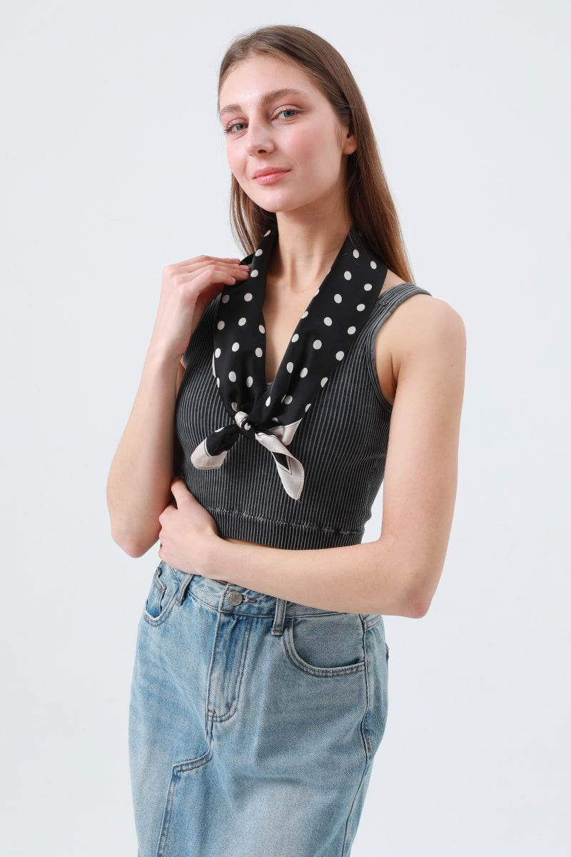 New Stylish Polka Dot Bandana Set – Spring Summer Scarf Collection ⚪ Leto Collection