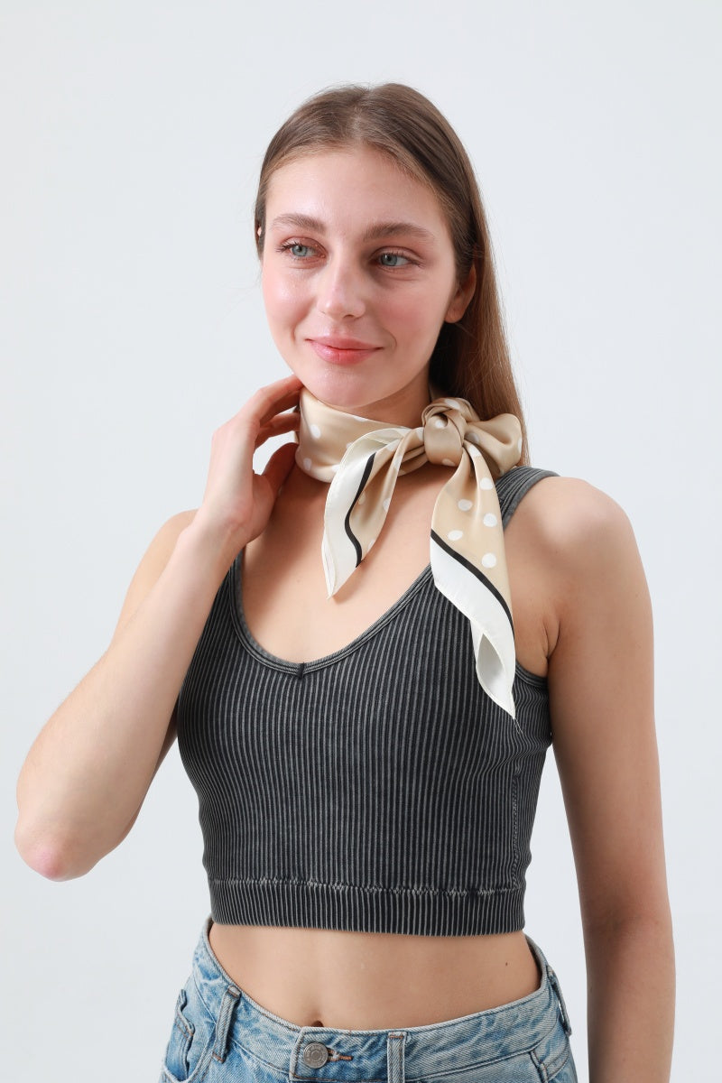 New Stylish Polka Dot Bandana Set – Spring Summer Scarf Collection ⚪ Leto Collection