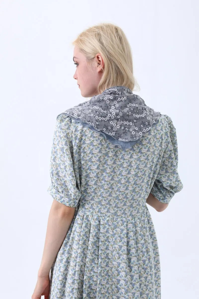 Floral Print Cotton Bandana Scarf – Versatile Head and Neck Accessory for Women Leto Collection