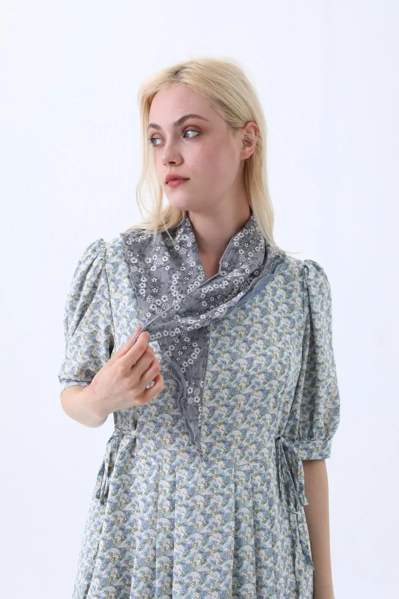 Floral Print Cotton Bandana Scarf – Versatile Head and Neck Accessory for Women Leto Collection