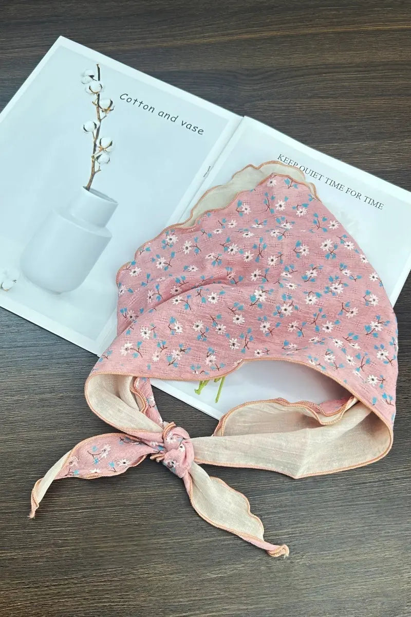Floral Print Cotton Bandana Scarf – Versatile Head and Neck Accessory for Women Leto Collection