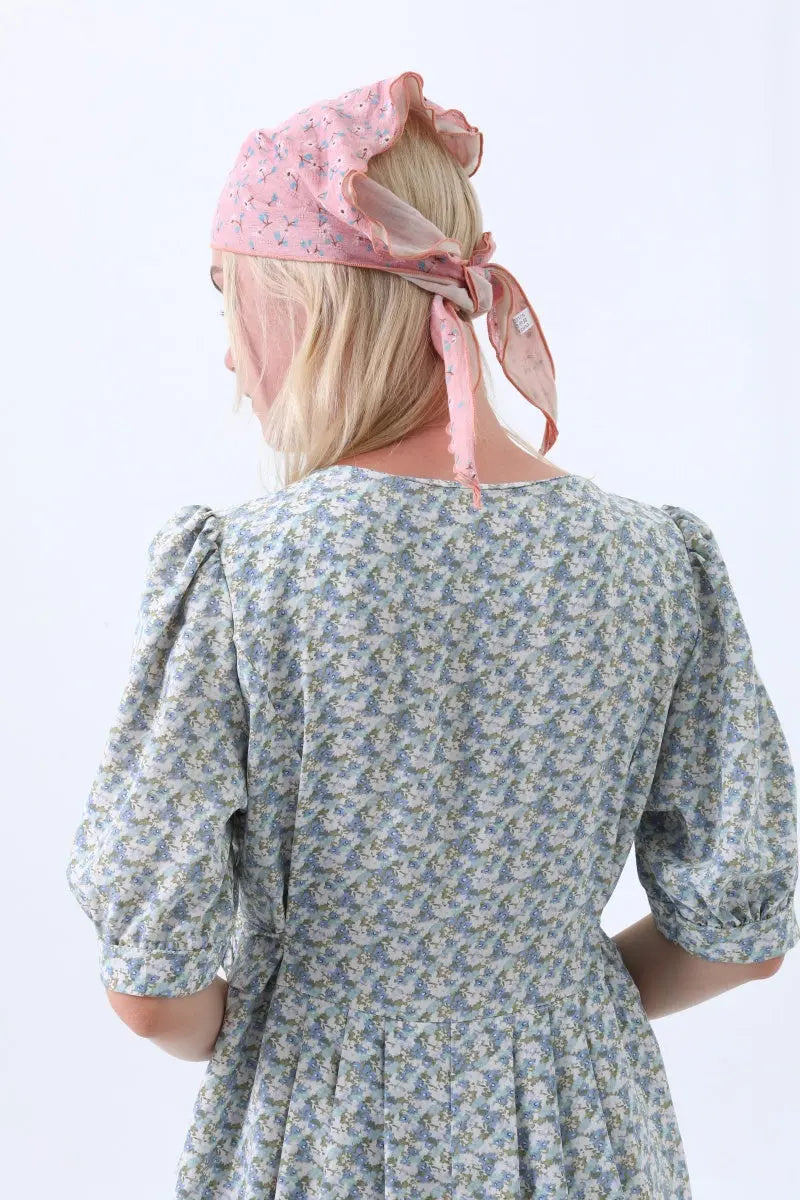 Floral Print Cotton Bandana Scarf – Versatile Head and Neck Accessory for Women Leto Collection