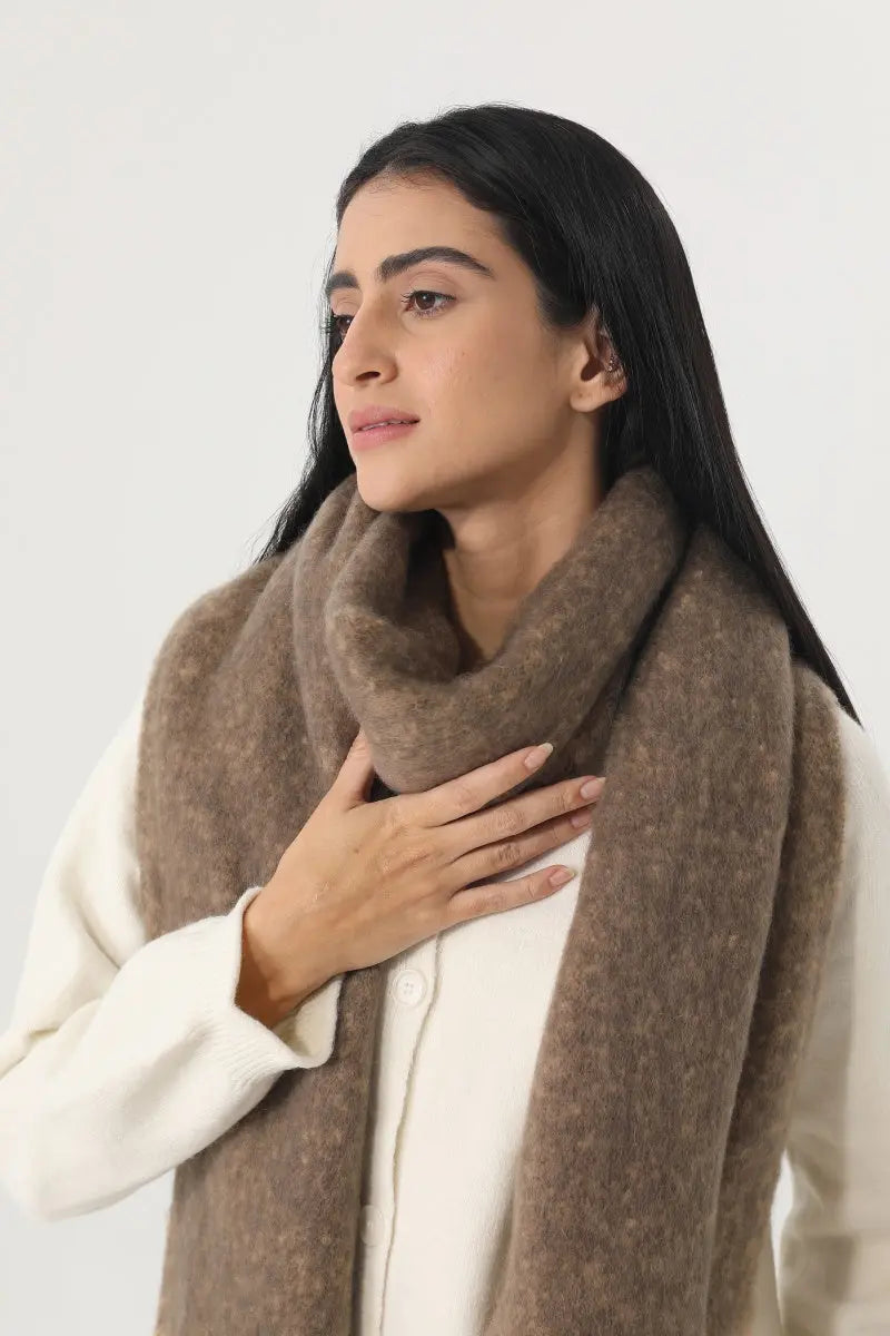 Women Gradient Tassel Thick Knit Soft Warm Winter Wrap 🧣🎨 Leto Collection