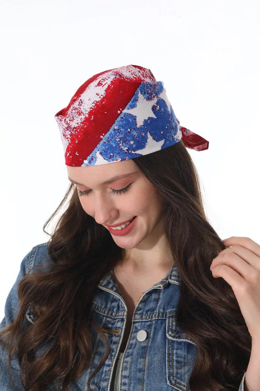 Vintage US Flag Bandana – Square Scarf Leto Collection