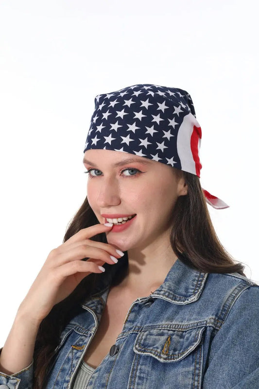 Classic US Flag Bandana – Star Stripe Scarf Leto Collection