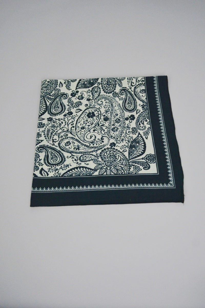 Paisley Print Multi‑wear Bandana Scarf Leto Collection