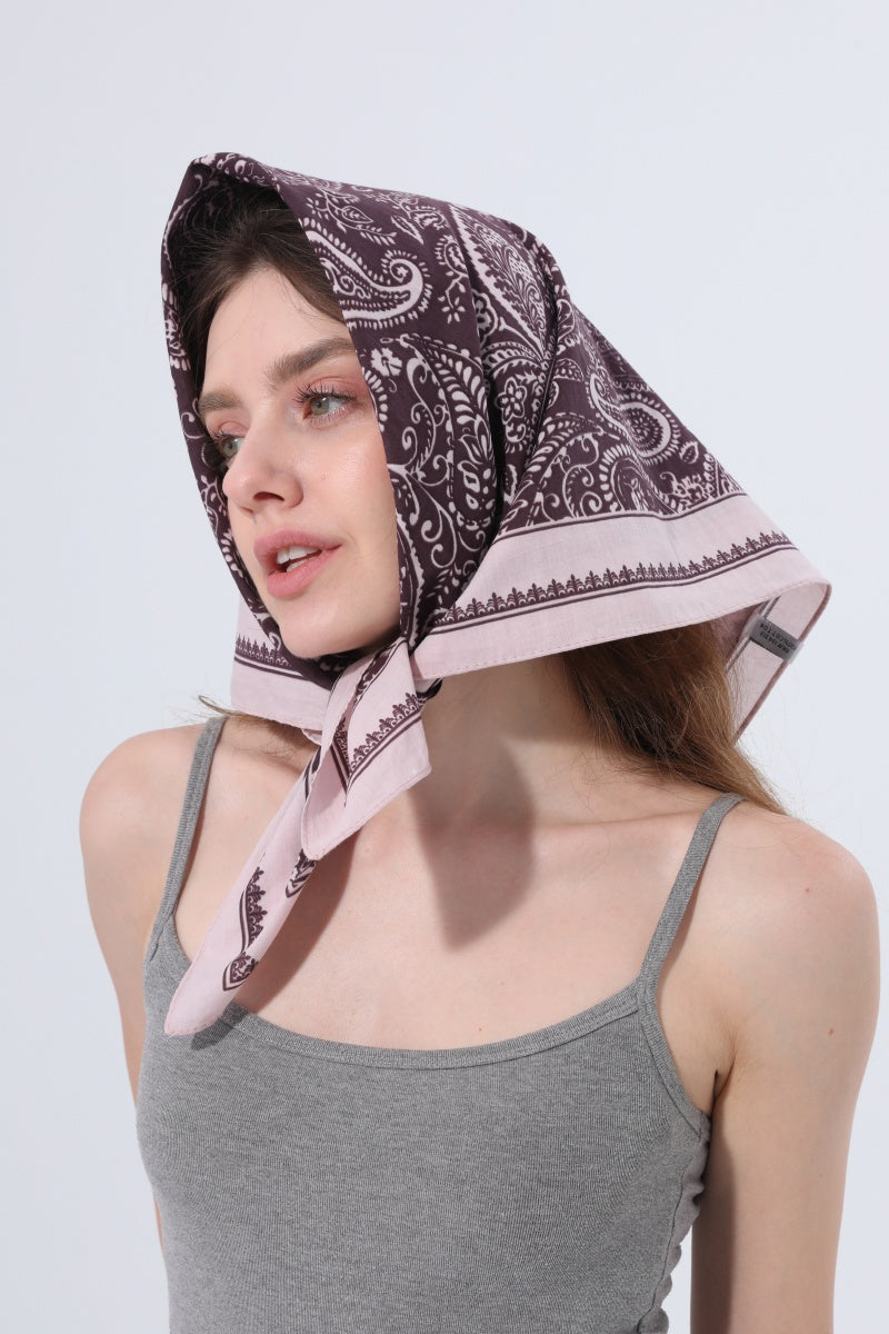 Paisley Print Multi‑wear Bandana Scarf Leto Collection