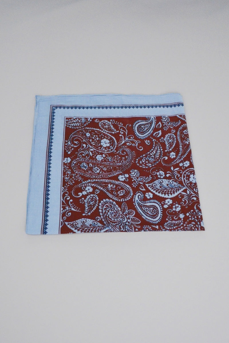 Paisley Print Multi‑wear Bandana Scarf Leto Collection