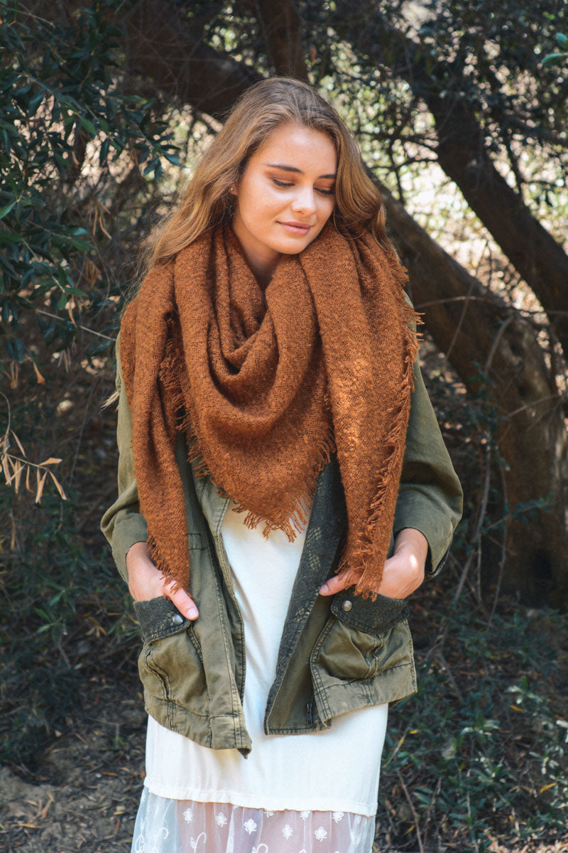 Luxury Mohair Square Scarf – Cozy & Elegant Wrap Leto Collection