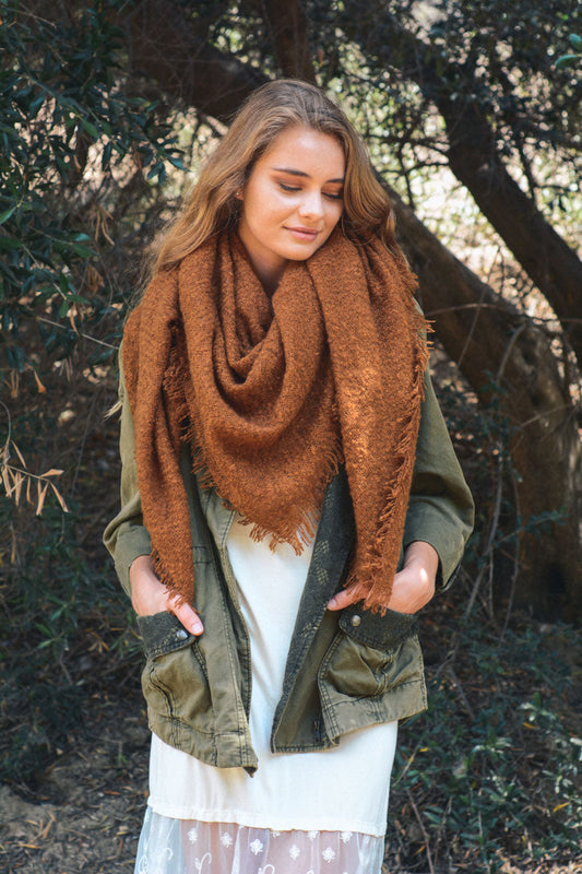 Luxury Mohair Square Scarf – Cozy & Elegant Wrap Leto Collection