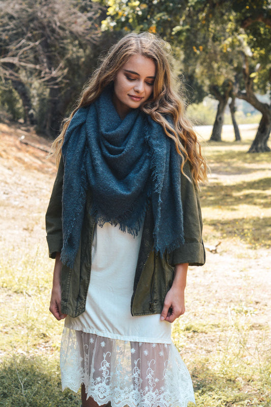 Luxury Mohair Square Scarf – Cozy & Elegant Wrap Leto Collection