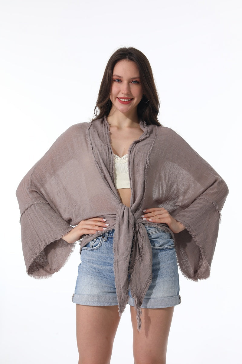 Flounce Sleeve Kimono Wrap Leto Collection