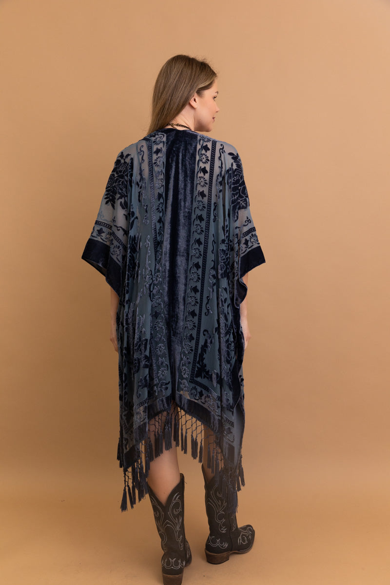 Velvet Dream Mesh Tapestry Kimono Leto Collection