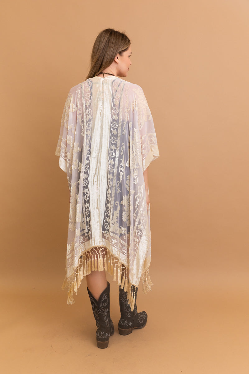 Velvet Dream Mesh Tapestry Kimono Leto Collection
