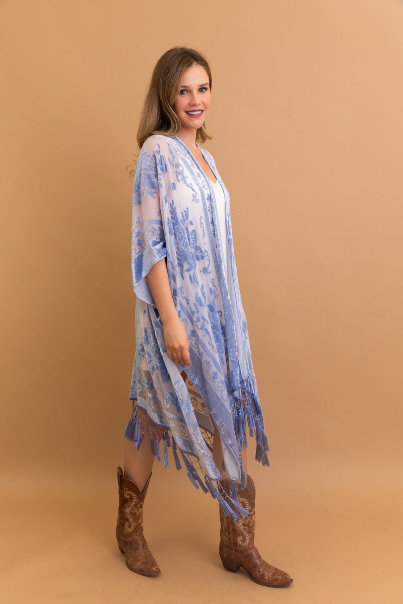 Velvet Dream Mesh Tapestry Kimono Leto Collection