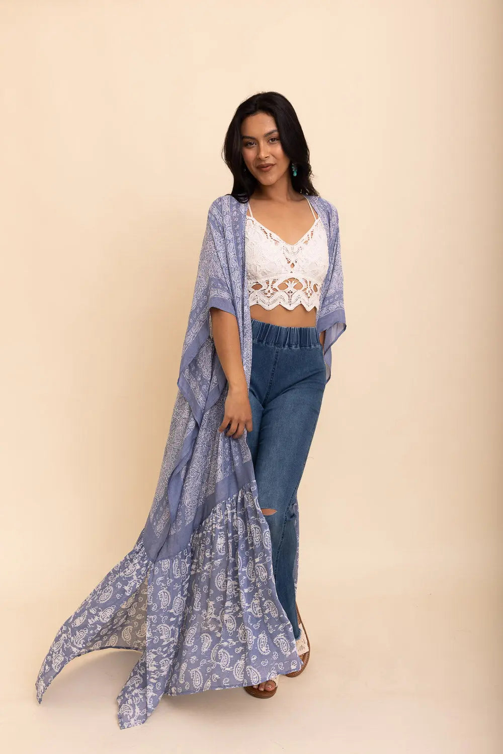 Paisley Free Flow Kimono Leto Collection