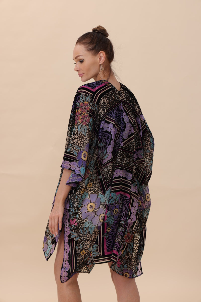 Velvet Bloom Kimono – Luxurious Textures & Artisan Craftsmanship🌸✨ Leto Collection