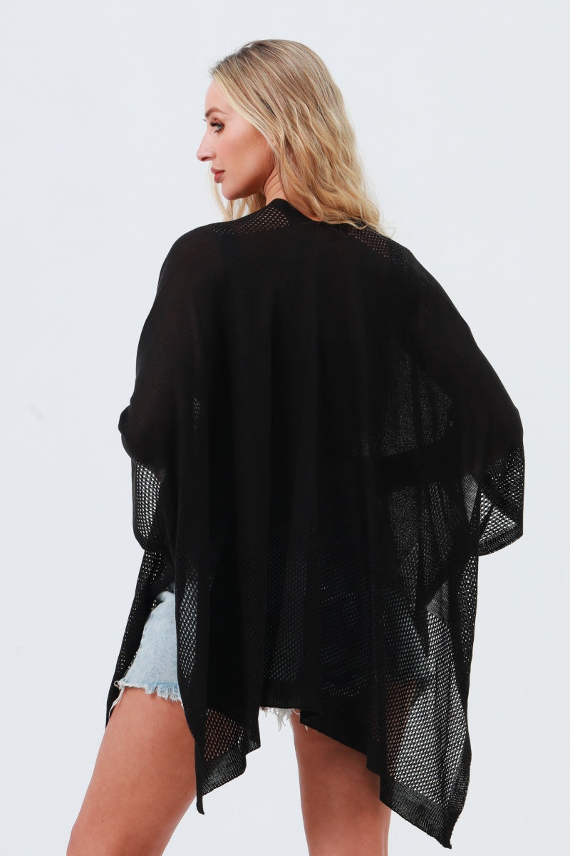 Oversized Mesh Knit Kimono – Lightweight & Airy Cover-Up 🌬️🧥 Leto Collection