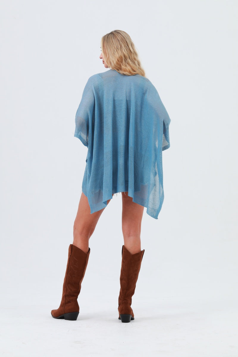 Oversized Mesh Knit Kimono – Lightweight & Airy Cover-Up 🌬️🧥 Leto Collection