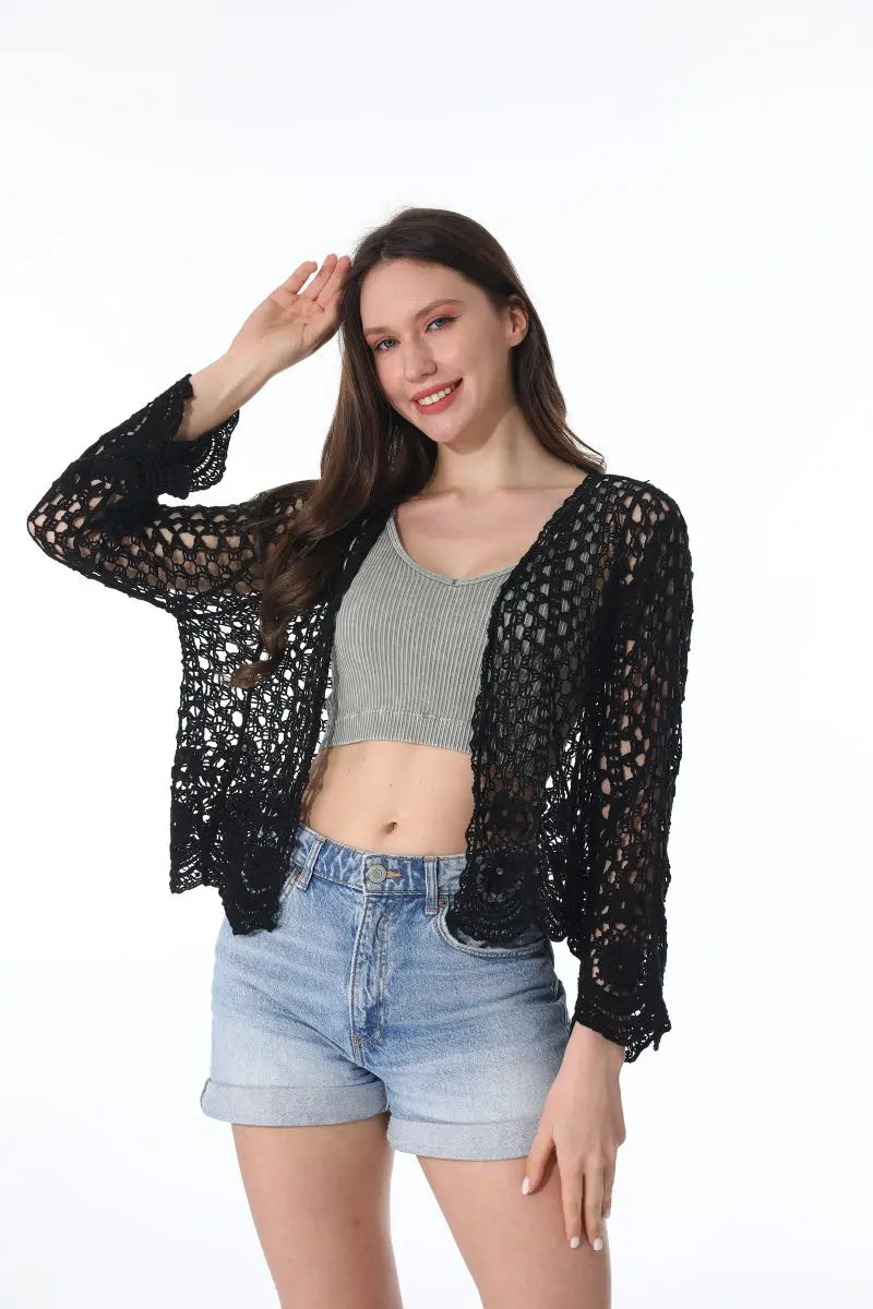 Lightweight Lace Cardigan – Boho Layer for All Seasons Leto Collection
