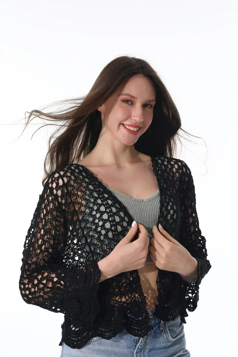 Lightweight Lace Cardigan – Boho Layer for All Seasons Leto Collection