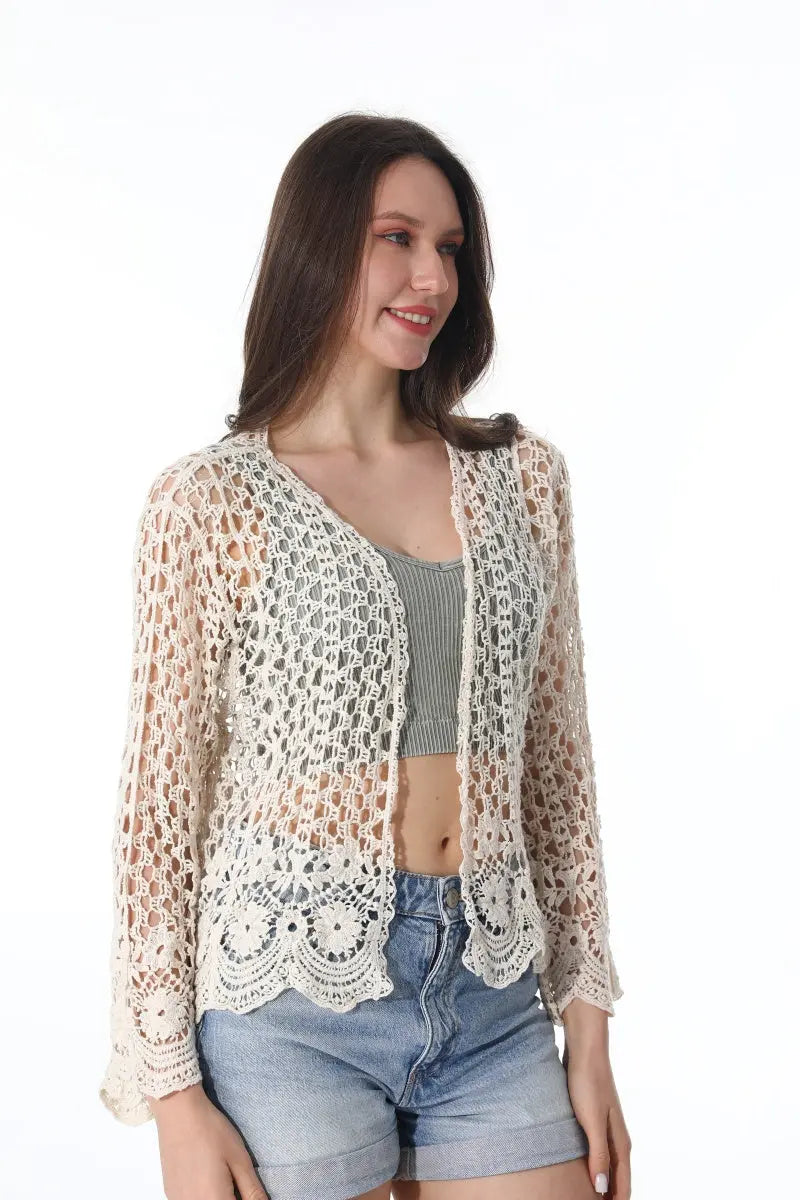 Lightweight Lace Cardigan – Boho Layer for All Seasons Leto Collection