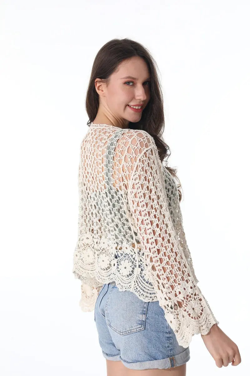 Lightweight Lace Cardigan – Boho Layer for All Seasons Leto Collection