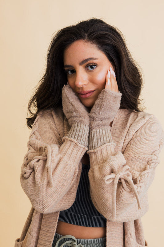 Plush Winter Gloves - Phone-Friendly Use 🤳 Leto Collection