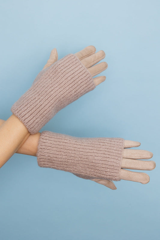 Cozy Knit Wool-Blend Touchscreen Gloves Leto Collection