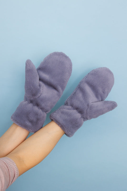Plush Fleece Lined Cozy Mitten in Soft Colors Leto Collection