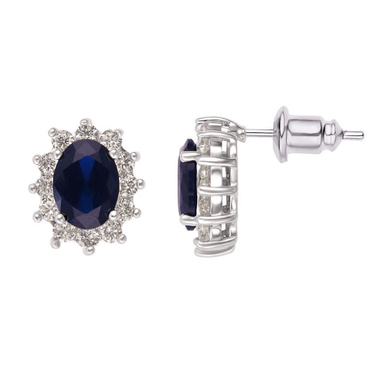 Meredith Sapphire Stud — Soul Flow Apparel