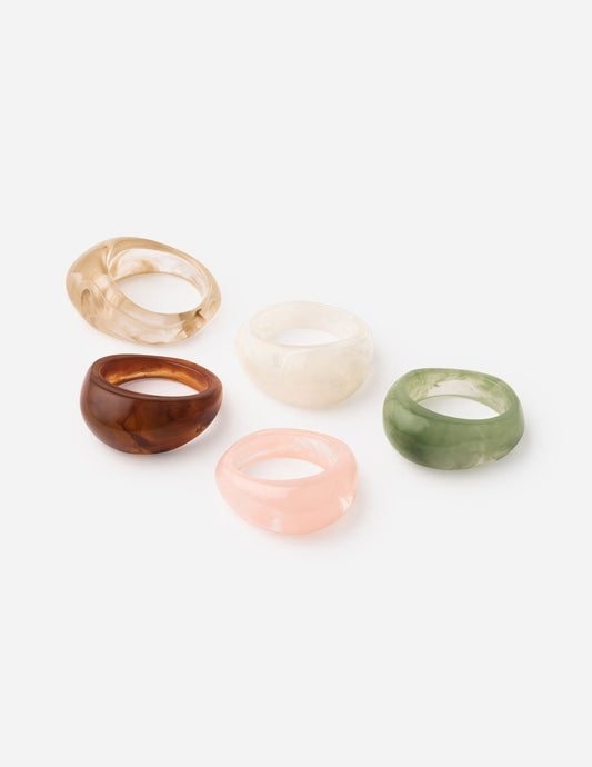 Resin Dome Ring Set – Christian Ring