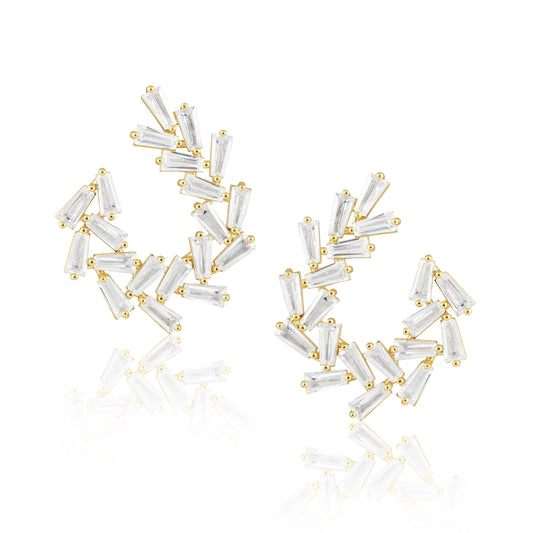 Arianna Baguette Earring Large — Soul Flow Apparel