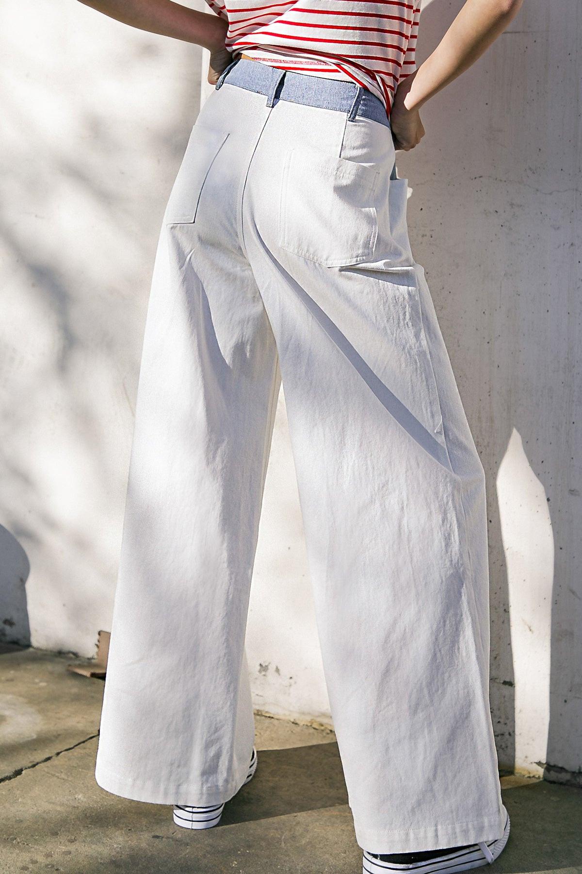 Claim to Fame Denim Twill Pants in 20whi14 — Soul Flow Apparel