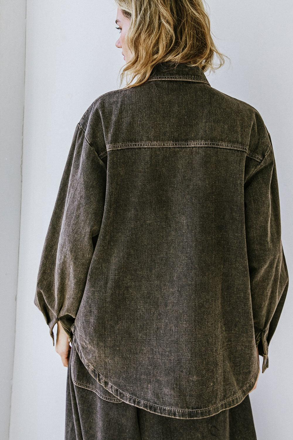 Stuck in Your Ways Denim Top in 20bla28 — Soul Flow Apparel